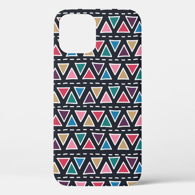 Abstract seamless hand drawn tribal pattern in tre Case-Mate iPhone case (Back)
