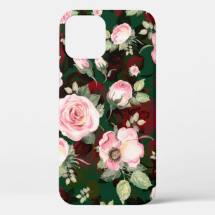 Abstract seamless lovely pattern drawn blooming ro iPhone 12 case