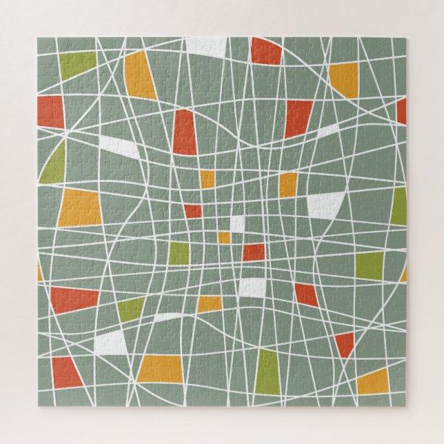 Abstract Seamless: Modern Pattern Design. Jigsaw Puzzle (Vertical)