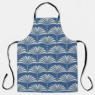 Abstract seamless oriental floral pattern Art deco Apron