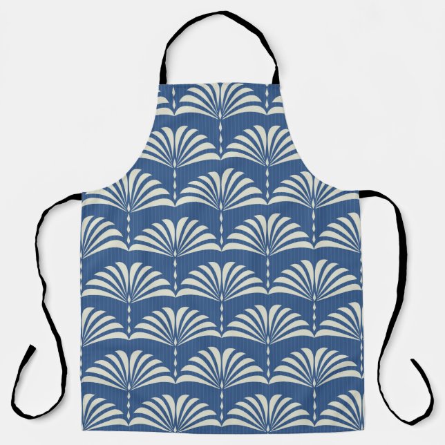 Abstract seamless oriental floral pattern Art deco Apron (Front)