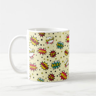 Abstract seamless patch pattern, vintage patch bac coffee mug
