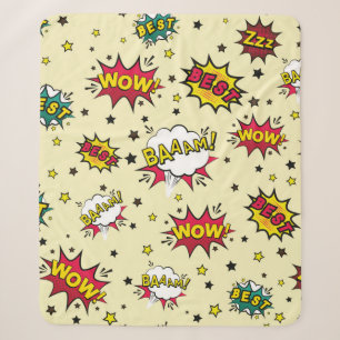 Abstract seamless patch pattern, vintage patch bac sherpa blanket