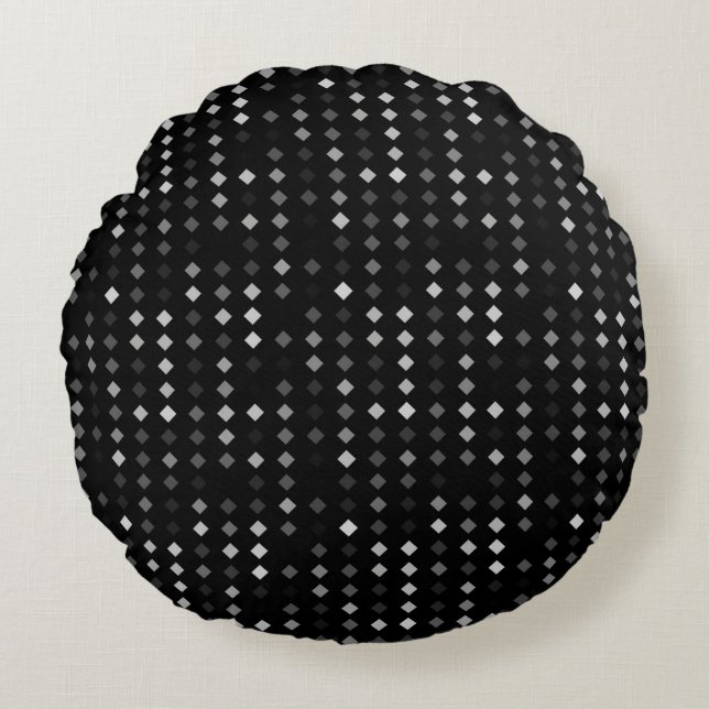 Abstract seamless pattern background with multicol round cushion (Front)