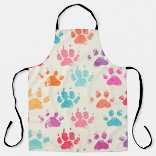 Abstract seamless pattern - bright colorful ink pr apron