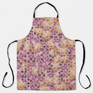 Abstract seamless pattern. Chaotic rounded squares Apron