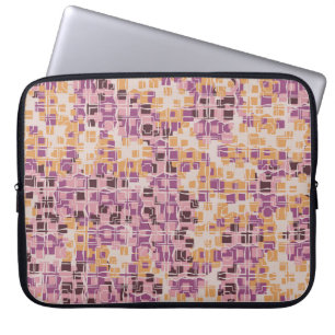 Abstract seamless pattern. Chaotic rounded squares Laptop Sleeve