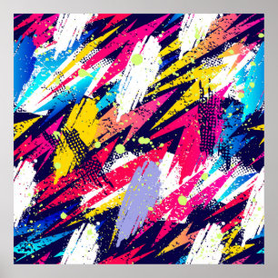 Abstract seamless pattern. Creative background wit Poster
