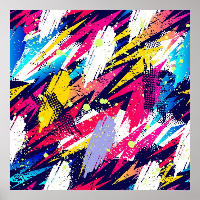 Abstract seamless pattern. Creative background wit Poster (Front)