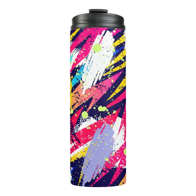 Abstract seamless pattern. Creative background wit Thermal Tumbler (Front)