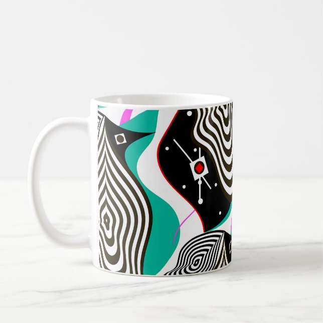 Abstract Seamless Pattern Creative Design Coffee Mug (Left)