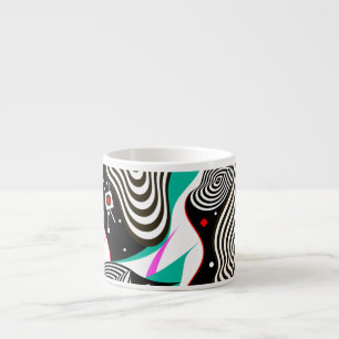 Abstract Seamless Pattern Creative Design Espresso Cup