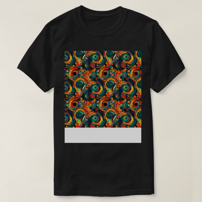 Abstract Seamless Pattern Geometric Lines Shapes G T-Shirt (Design Front)