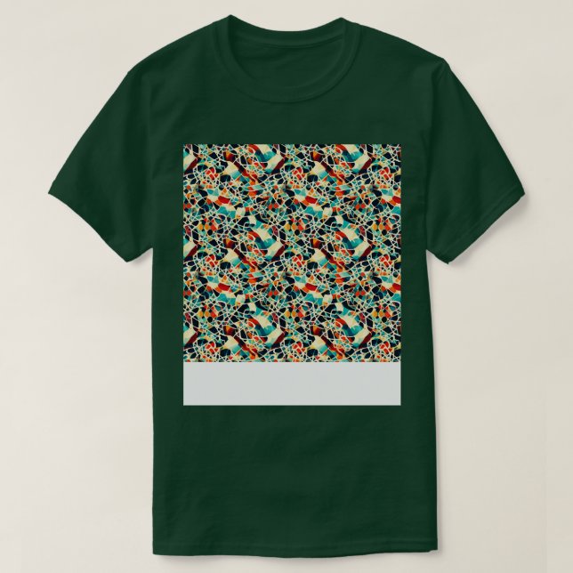 Abstract Seamless Pattern Geometric Lines Shapes G T-Shirt (Design Front)