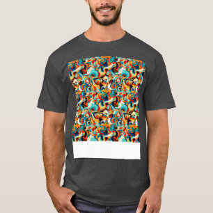 Abstract Seamless Pattern Geometric Lines Shapes G T-Shirt