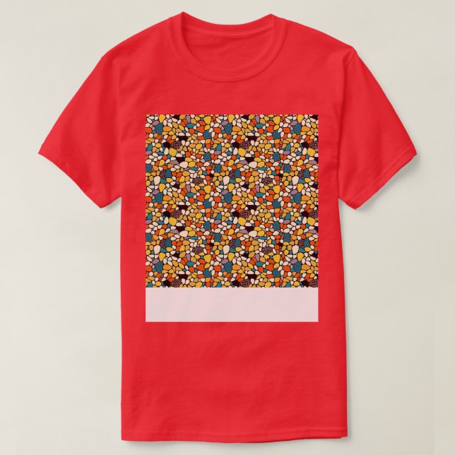 Abstract Seamless Pattern Geometric Lines Shapes G T-Shirt (Design Front)