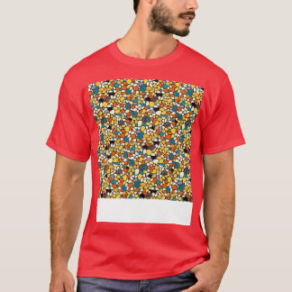 Abstract Seamless Pattern Geometric Lines Shapes G T-Shirt