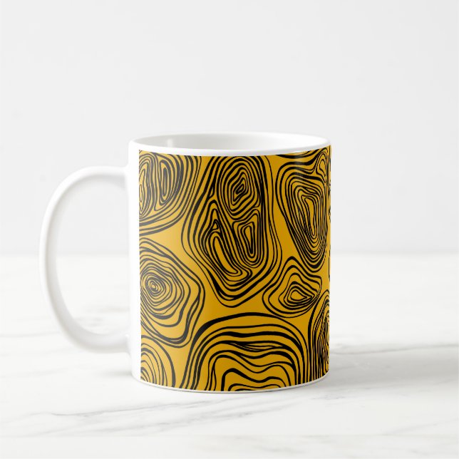 Abstract seamless pattern. graphic illustration. O Coffee Mug (Left)
