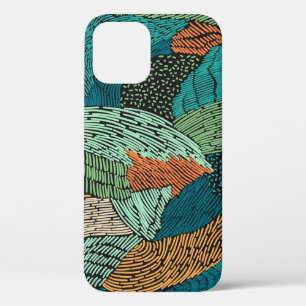 Abstract seamless pattern. Grunge design iPhone 12 Case