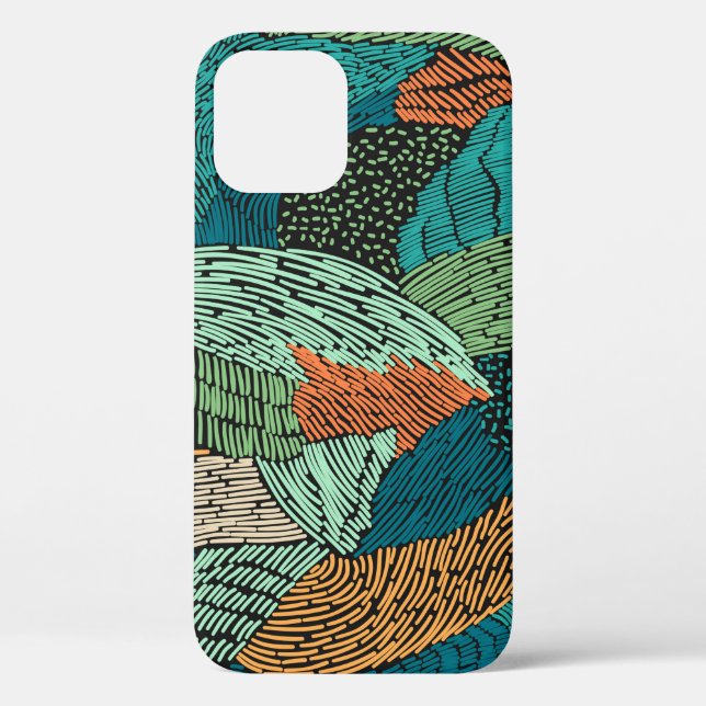 Abstract seamless pattern. Grunge design Case-Mate iPhone Case (Back)