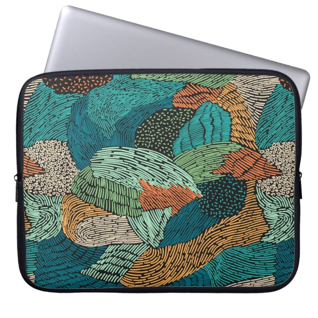 Abstract seamless pattern. Grunge design Laptop Sleeve (Front)