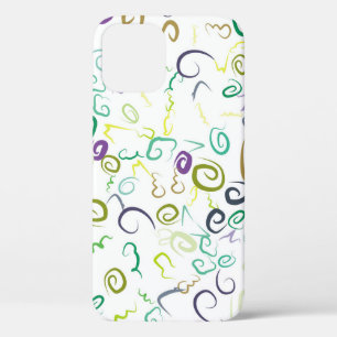 Abstract seamless pattern handmadeabstract, art, b iPhone 12 case