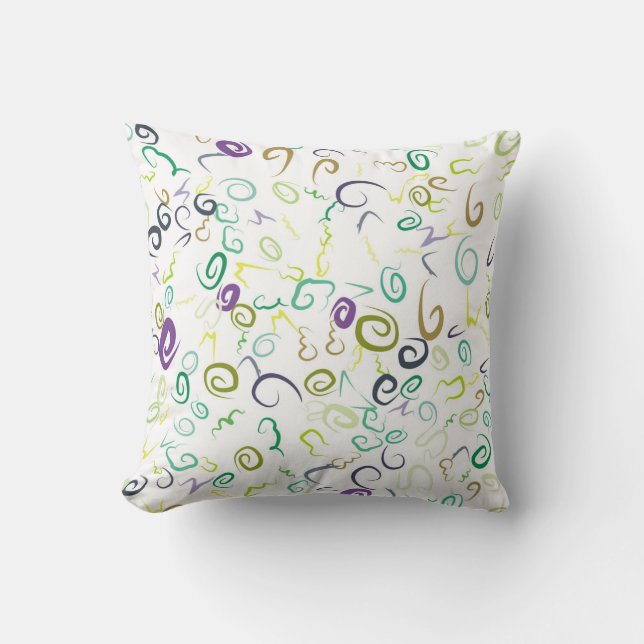 Abstract seamless pattern handmadeabstract, art, b cushion (Front)