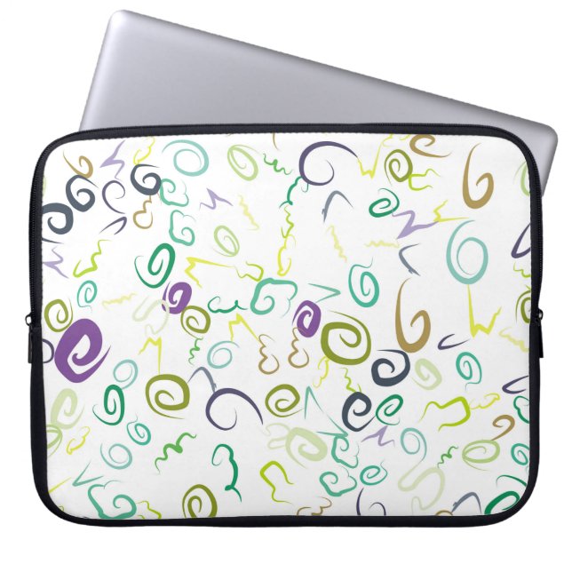 Abstract seamless pattern handmadeabstract, art, b laptop sleeve (Front)