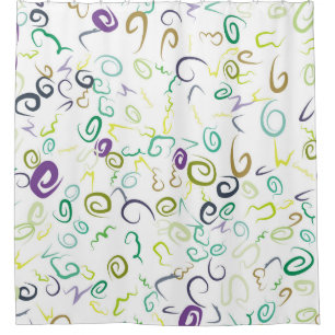 Abstract seamless pattern handmadeabstract, art, b shower curtain