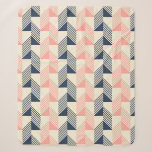 Abstract seamless pattern in pleasant retro colour sherpa blanket