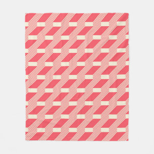 Abstract seamless pattern in retro colours. Stair Fleece Blanket