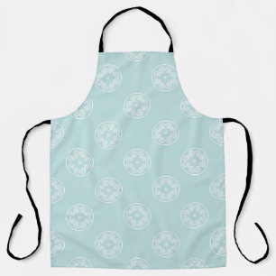 Abstract seamless pattern of Powder Blue color bac Apron