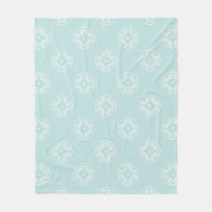 Abstract seamless pattern of Powder Blue colour ba Fleece Blanket