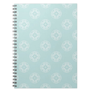 Abstract seamless pattern of Powder Blue colour ba Notebook