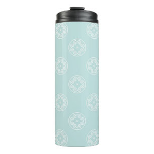 Abstract seamless pattern of Powder Blue colour ba Thermal Tumbler