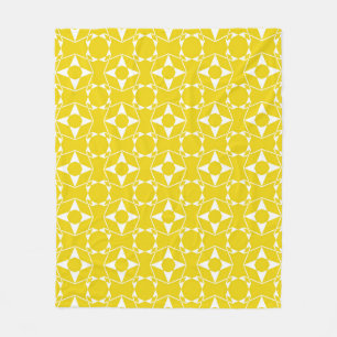 Abstract seamless pattern of Ripe Lemon yellow col Fleece Blanket
