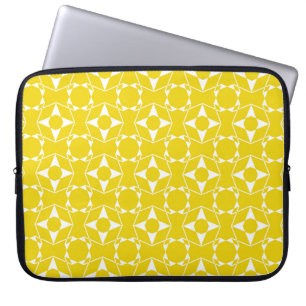 Abstract seamless pattern of Ripe Lemon yellow col Laptop Sleeve