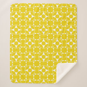 Abstract seamless pattern of Ripe Lemon yellow col Sherpa Blanket