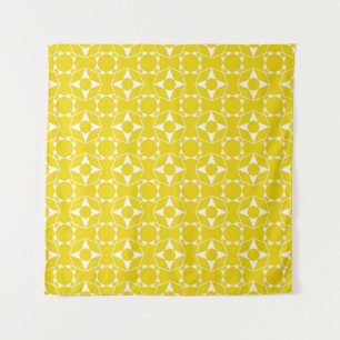 Abstract seamless pattern of Ripe Lemon yellow col Tapestry