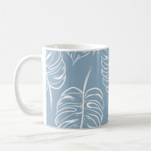 Abstract seamless pattern of tropical leaf. Tropic Coffee Mug