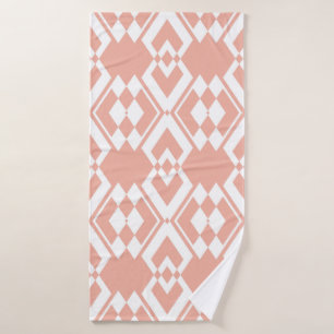 Abstract seamless pattern of Wax flower pink color Bath Towel