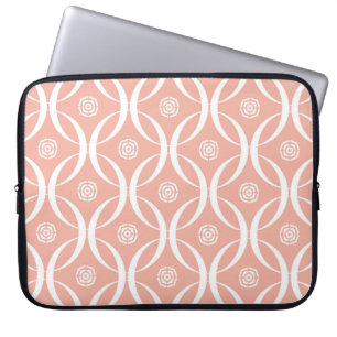 Abstract seamless pattern of Wax flower pink colou Laptop Sleeve