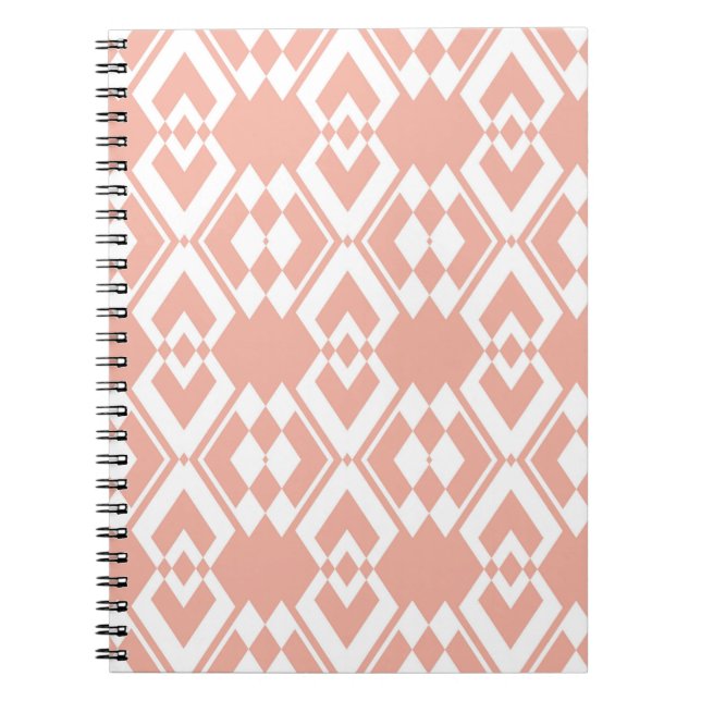 Abstract seamless pattern of Wax flower pink colou Notebook (Front)