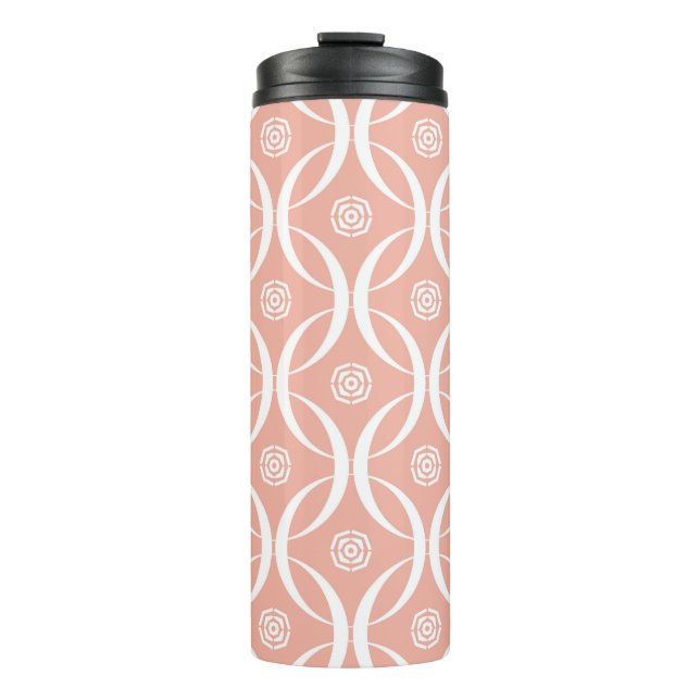 Abstract seamless pattern of Wax flower pink colou Thermal Tumbler (Front)