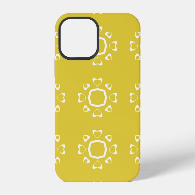 Abstract seamless pattern of yellow colour backgro iPhone case (Back)