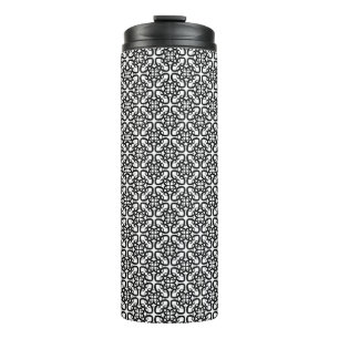 abstract seamless pattern on thermal tumbler