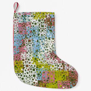 Abstract seamless pattern. Paints of the spring la Small Christmas Stocking