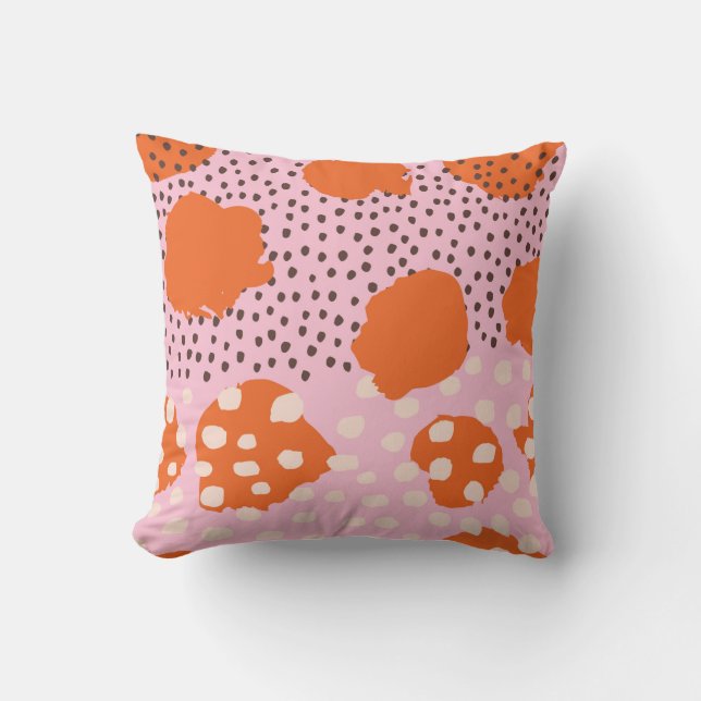 Abstract seamless pattern with Brush Strokes. Beau Cushion (Front)