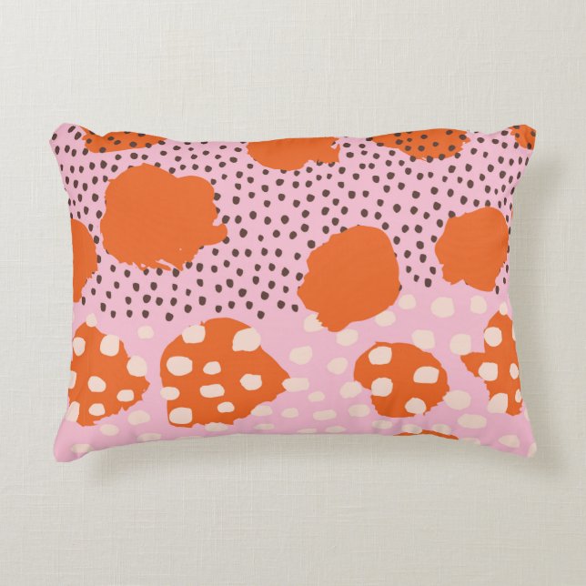 Abstract seamless pattern with Brush Strokes. Beau Decorative Cushion (Front)