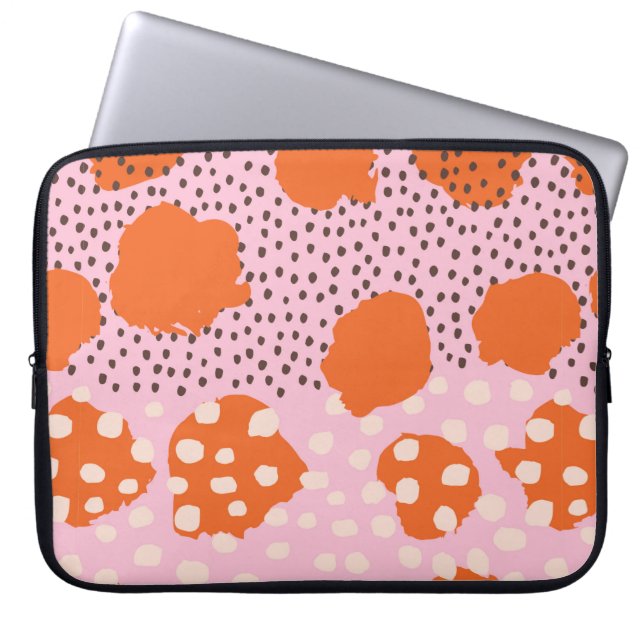Abstract seamless pattern with Brush Strokes. Beau Laptop Sleeve (Front)